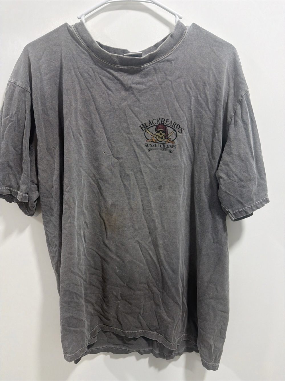 Crazy Shirts Men's Short Sleeve Tee in Faded Gray